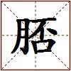 脴的图片